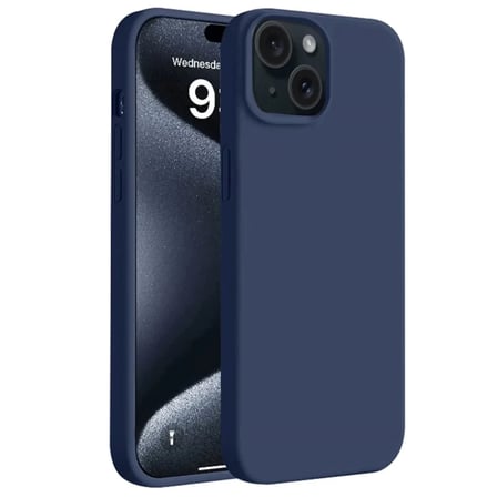 Newface Apple iPhone 15 Plus Kılıf First Silikon - Lacivert