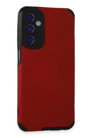 Newface Samsung Galaxy M34 5G Kılıf Loop Deri Silikon - Kırmızı