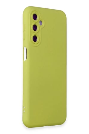 Newface Samsung Galaxy M34 5G Kılıf Nano içi Kadife Silikon - Sarı