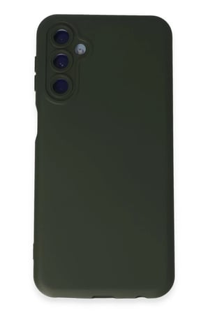 Newface Samsung Galaxy M14 5G Kılıf Nano içi Kadife Silikon - Koyu Yeşil