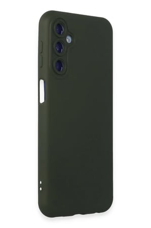 Newface Samsung Galaxy M14 5G Kılıf Nano içi Kadife Silikon - Koyu Yeşil
