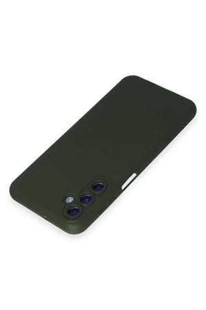 Newface Samsung Galaxy M14 5G Kılıf Nano içi Kadife Silikon - Koyu Yeşil
