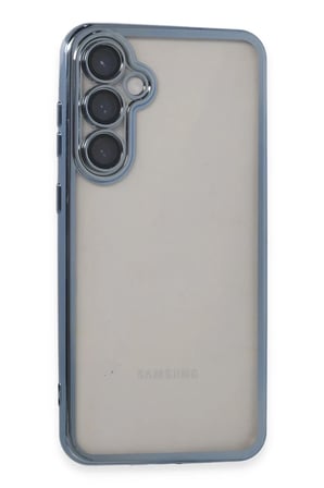 Newface Samsung Galaxy S23 FE Kılıf Razer Lensli Silikon - Açık Mavi
