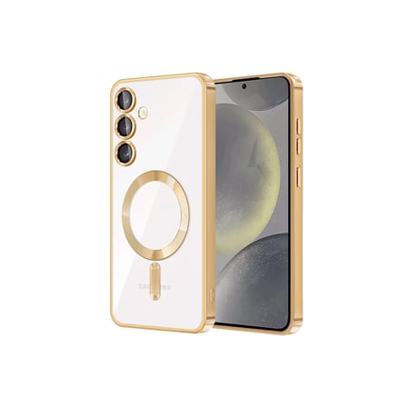 Newface Samsung Galaxy S24 Kılıf Kross Magneticsafe Kapak - Gold
