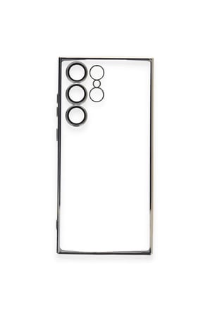 Newface Samsung Galaxy S24 Ultra Kılıf Razer Lensli Silikon - Gümüş