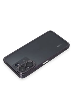 Newface Xiaomi Redmi 13C Kılıf Razer Lensli Silikon - Mor