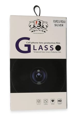 Newface Apple iPhone 14 Pro Max Bilvis Titan Kamera Lens - Gümüş