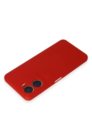 Newface Vivo Y16 Kılıf First Silikon - Kırmızı