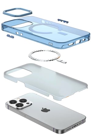 Newface Apple iPhone 14 Pro Kılıf Troy Magsafe Kapak - Mor
