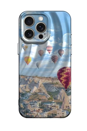 Newface Apple iPhone 15 Pro Max Kılıf Crew Desenli Kapak - Kapadokya