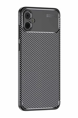 Newface Samsung Galaxy A05 Kılıf Auto Focus Karbon Kapak - Siyah