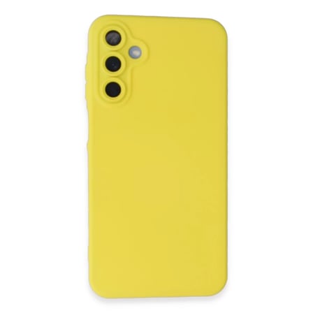 Newface Samsung Galaxy A15 4G Kılıf Nano içi Kadife Silikon - Sarı