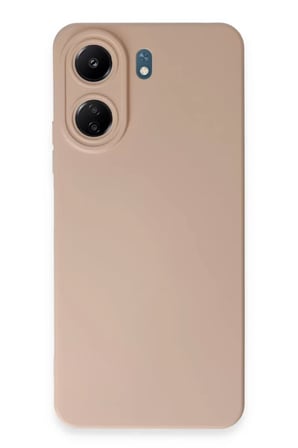 Newface Xiaomi Redmi 13C Kılıf Nano içi Kadife Silikon - Pudra