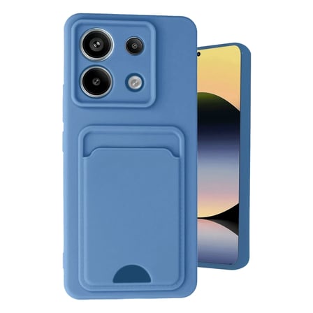 Newface Xiaomi Redmi Note 13 Pro 5G Kılıf Kelvin Kartvizitli Silikon - Mavi