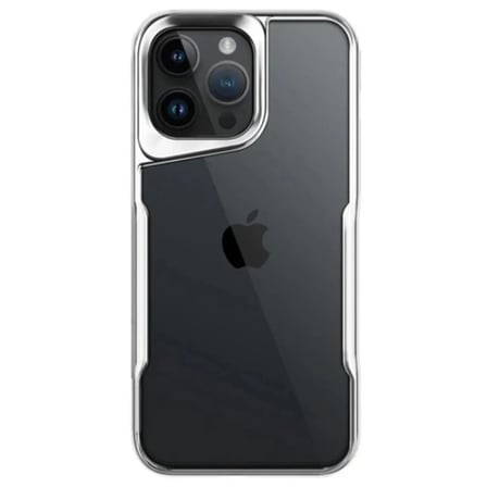 Newface Apple iPhone 15 Pro Max Kılıf Boyi Silikon Kapak - Gümüş