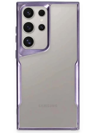 Newface Samsung Galaxy S23 Ultra Kılıf Boyi Silikon Kapak - Derin Mor