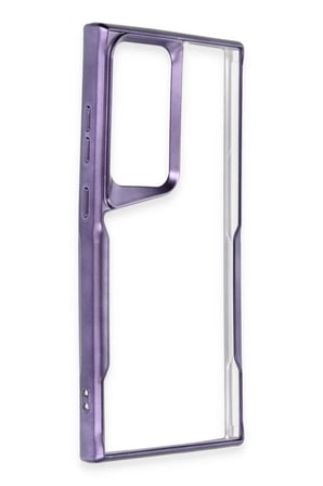 Newface Samsung Galaxy S23 Ultra Kılıf Boyi Silikon Kapak - Derin Mor