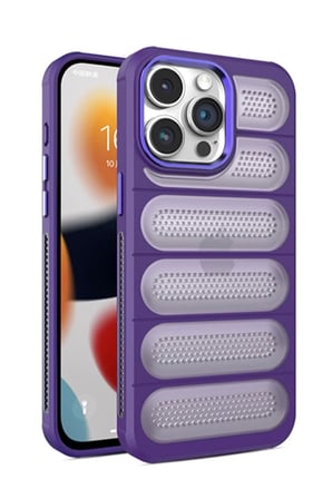 Newface Apple iPhone 14 Pro Kılıf Airmax Silikon Kapak - Derin Mor