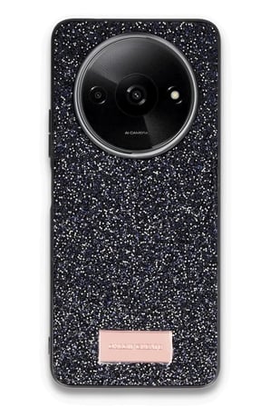 Onegif Xiaomi Redmi A3 4G Bright Simli Kapak - Siyah