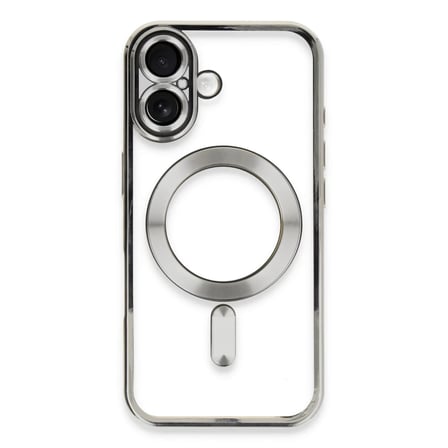 Newface Apple iPhone 16 Plus Kılıf Kross Magneticsafe Kapak - Gümüş