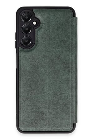 Newface Samsung Galaxy A25 5G Kılıf Flip Cover - Koyu Yeşil