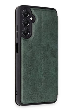 Newface Samsung Galaxy A25 5G Kılıf Flip Cover - Koyu Yeşil