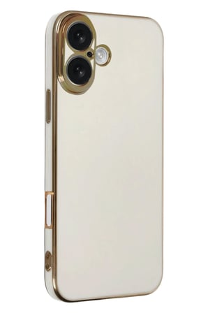 Newface Apple iPhone 16 Kılıf Volet Silikon - Beyaz