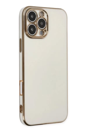 Newface Apple iPhone 16 Pro Kılıf Volet Silikon - Beyaz