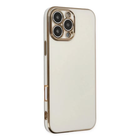 Newface Apple iPhone 16 Pro Kılıf Volet Silikon - Beyaz