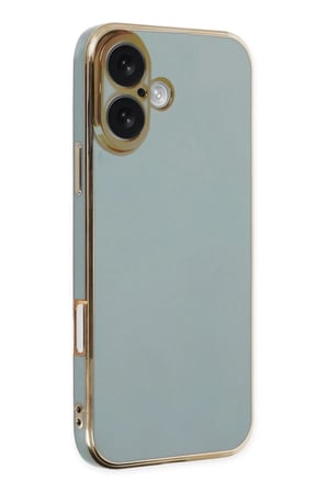 Newface Apple iPhone 16 Kılıf Volet Silikon - Açık Yeşil