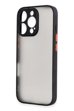 Newface Apple iPhone 16 Pro Max Kılıf Montreal Silikon Kapak - Siyah