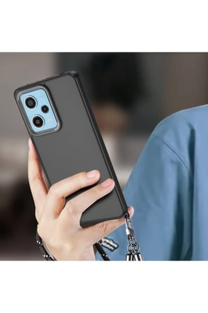 Newface Xiaomi Redmi 13 4G Kılıf Elegant Kapak - Siyah