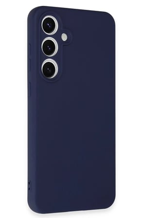 Newface Samsung Galaxy S24 FE Kılıf Nano içi Kadife Silikon - Lacivert