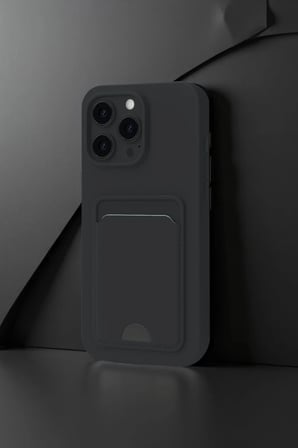 Newface Apple iPhone 16 Plus Kılıf Kelvin Kartvizitli Silikon - Lila