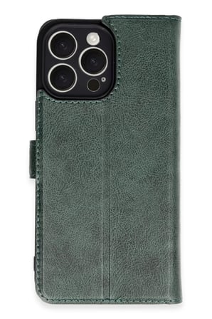 Newface Apple iPhone 16 Pro Max Kılıf Trend S Plus Kapaklı Kılıf - Yeşil