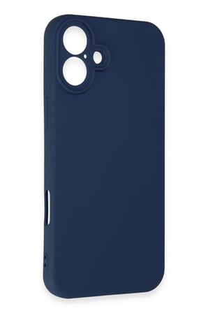 Newface Apple iPhone 16 Kılıf First Silikon - Lacivert