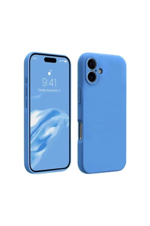 Newface Apple iPhone 16 Plus Kılıf First Silikon - Mavi