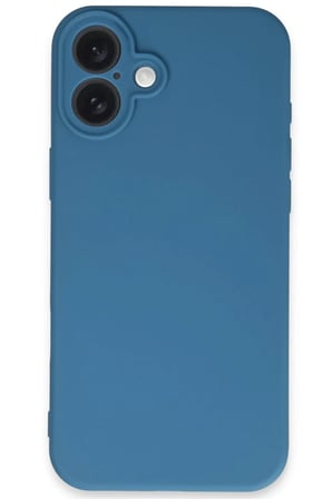 Newface Apple iPhone 16 Plus Kılıf First Silikon - Mavi