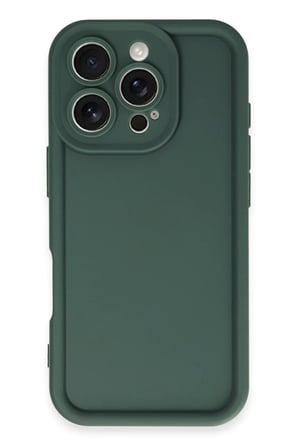 Newface Apple iPhone 16 Pro Kılıf Viera Silikon - Koyu Yeşil