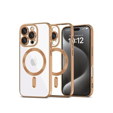 Newface Apple iPhone 16 Pro Kılıf Kross Magneticsafe Kapak - Çöl Titanyum