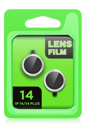 Newface Apple iPhone 14 Raze Metal Kamera Lens - Mavi