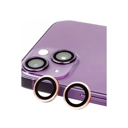 Newface Apple iPhone 13 Mini Raze Metal Kamera Lens - Pembe