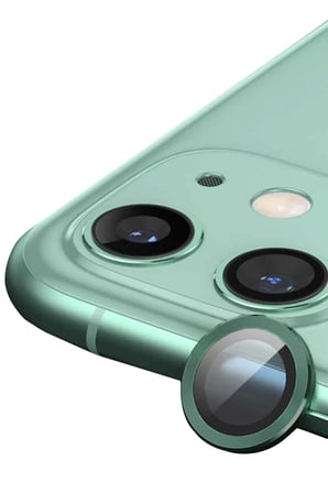Newface Apple iPhone 12 Mini Raze Metal Kamera Lens - Yeşil