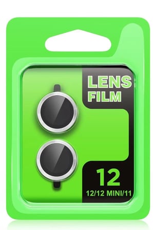 Newface Apple iPhone 12 Mini Raze Metal Kamera Lens - Yeşil