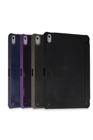 Newface Apple iPad Pro 11 (2024) Kılıf Color Karbon Tablet Kılıfı - Koyu Gri
