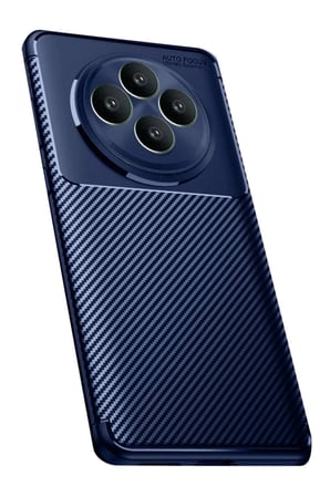 Newface Oppo Reno 11 FS Kılıf Auto Focus Karbon Kapak - Lacivert