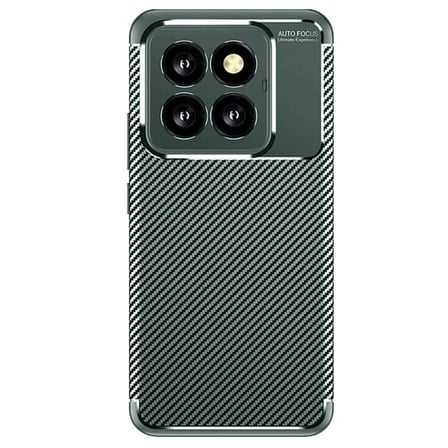 Newface Xiaomi Mi 14T Pro Kılıf Auto Focus Karbon Kapak - Koyu Yeşil