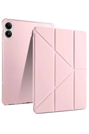Newface Xiaomi Redmi Pad Pro 12.1 Kılıf Kalemlikli Mars Tablet Kılıfı - Rose Gold