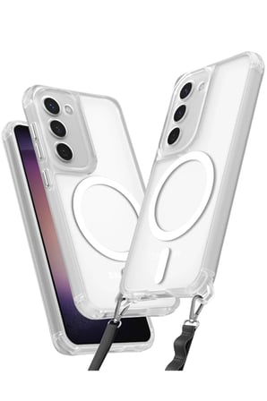 Newface Samsung Galaxy S23 Plus Kılıf Enka Magsafe Silikon Kılıf - Şeffaf