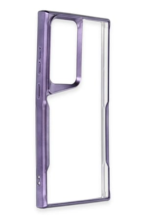 Newface Samsung Galaxy S25 Ultra Kılıf Boyi Silikon Kapak - Derin Mor